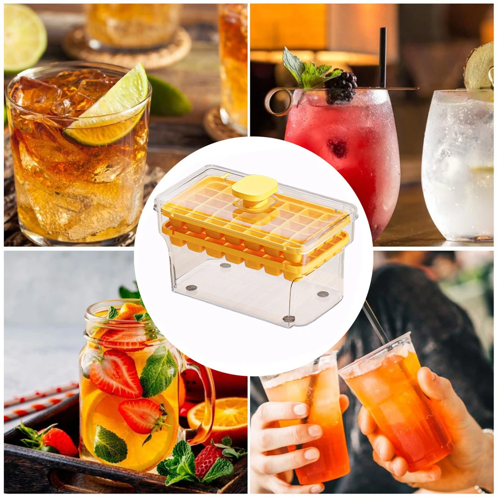 Пресс-форма для кубиков льда с лопатой бытовой ящик хранения 34/68 отделений