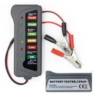 12v mini car battery tester digital alternator tester 6 led lights display car diagnostic tool auto battery tester for all cars