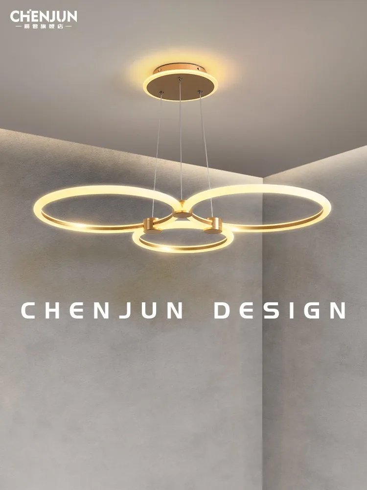 Light Luxury Chandelier Minimalist Lamp in the Living Room Designer Model Creative Personalized BDining Room Dining-Room Lamp