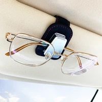 1pcs universal portable car glass clip glasses cases ticket card clamp sun visor sunglasses holder multi function car interior