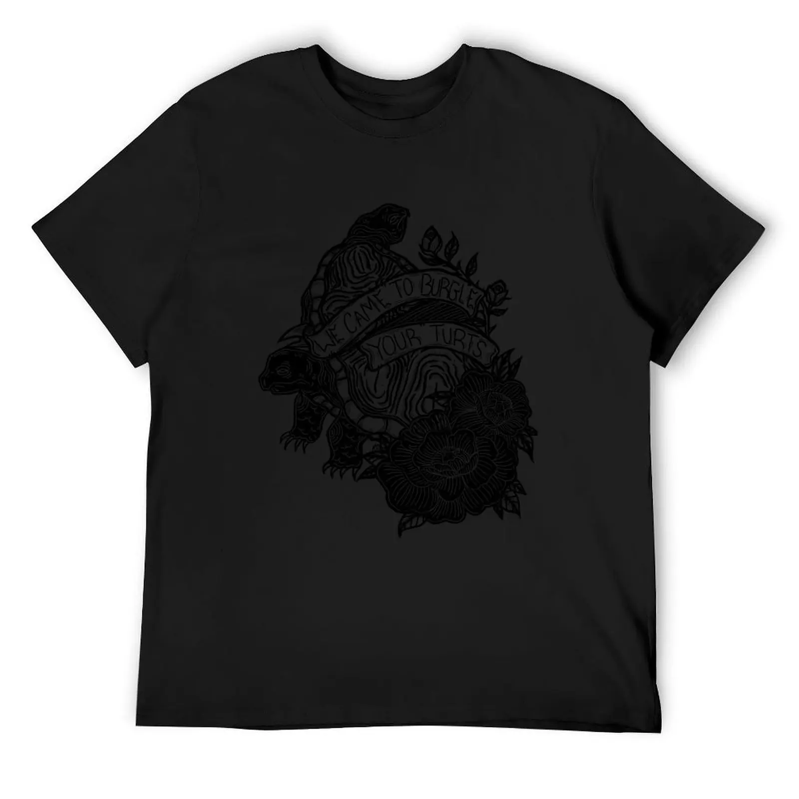 Футболка We Came To Burgle Your Turts одежда в стиле аниме милые топы футболки с рисунком