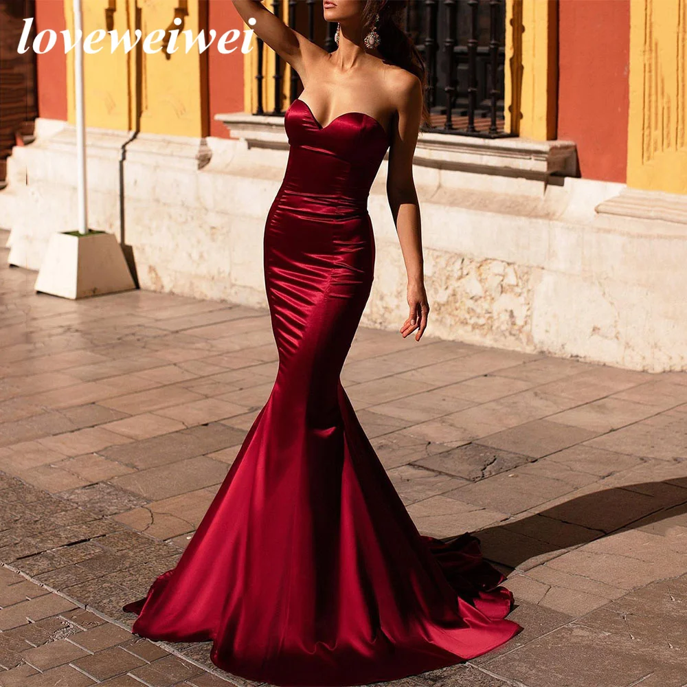 Фото Loveweiwei платья для ношения без одежды для женщин vestido de fiesta de cóctel sin espalda стиль sirena Simple №4