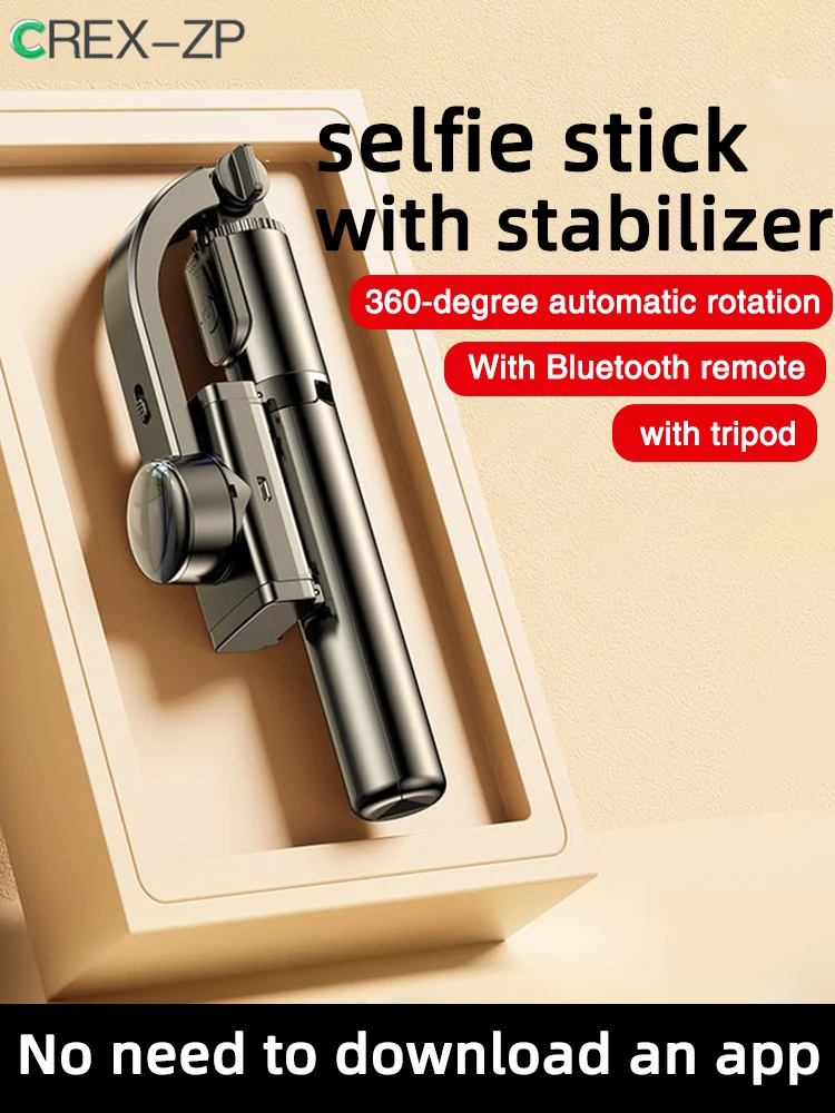 

2023 New mobile phone gimbal stabilizer Smartphone Handheld Selfie Stick Wireless Bluetooth Tripod for iPhone Xiaomi