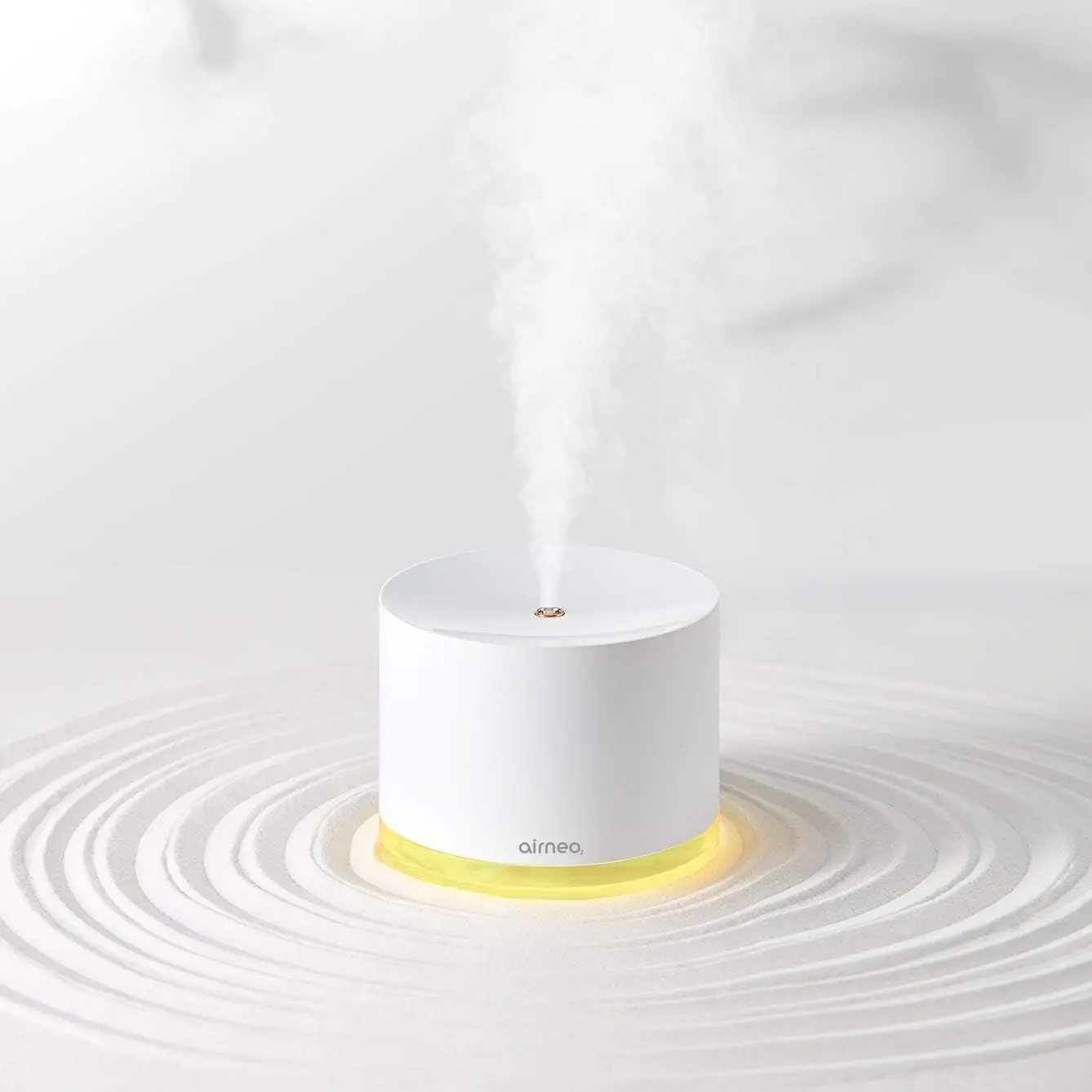 

AIRNEO | Humidificador Ultrasónico Inalámbrico con pulverización Ajustable | Humidificador de Aire frío con luz LED y alimen