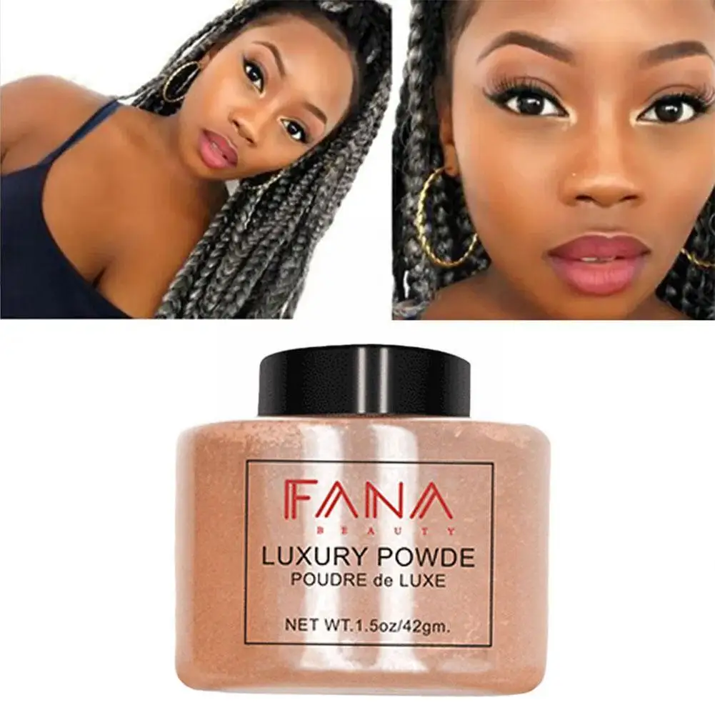 

Professional Face Foundation Powder Oil Control Contour Makeup Translucent Full 42g Powder Foundation Mineral Base Matte Co G6X7