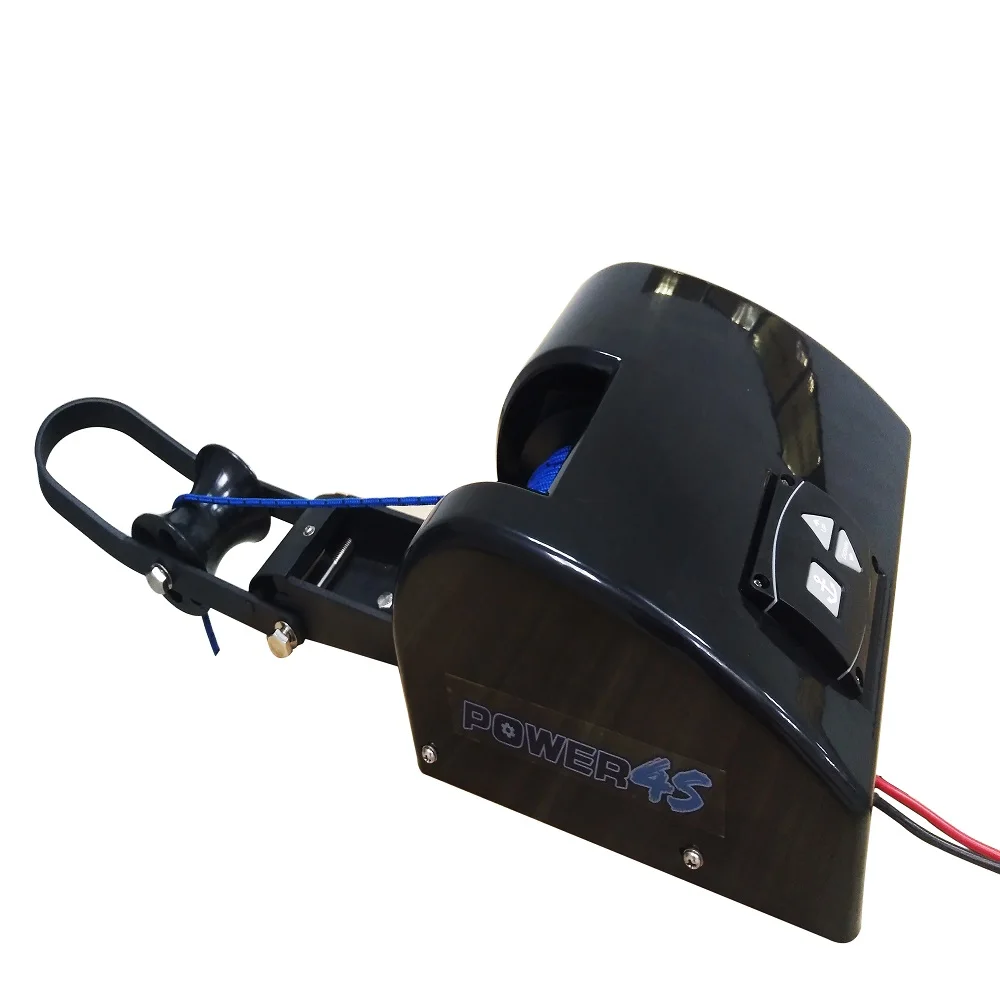 

12V Wireless Remote Control Anchor Winch For Freshwater 35LBS Black Marine Boat