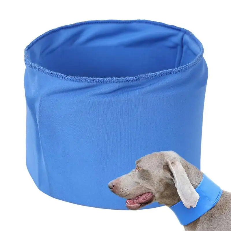 

Summer Dog Pet Cooling Bandana Collar Sunstroke Prevention Puppy Scarf Ice Cooling Collars For Small Medium Large Dogs