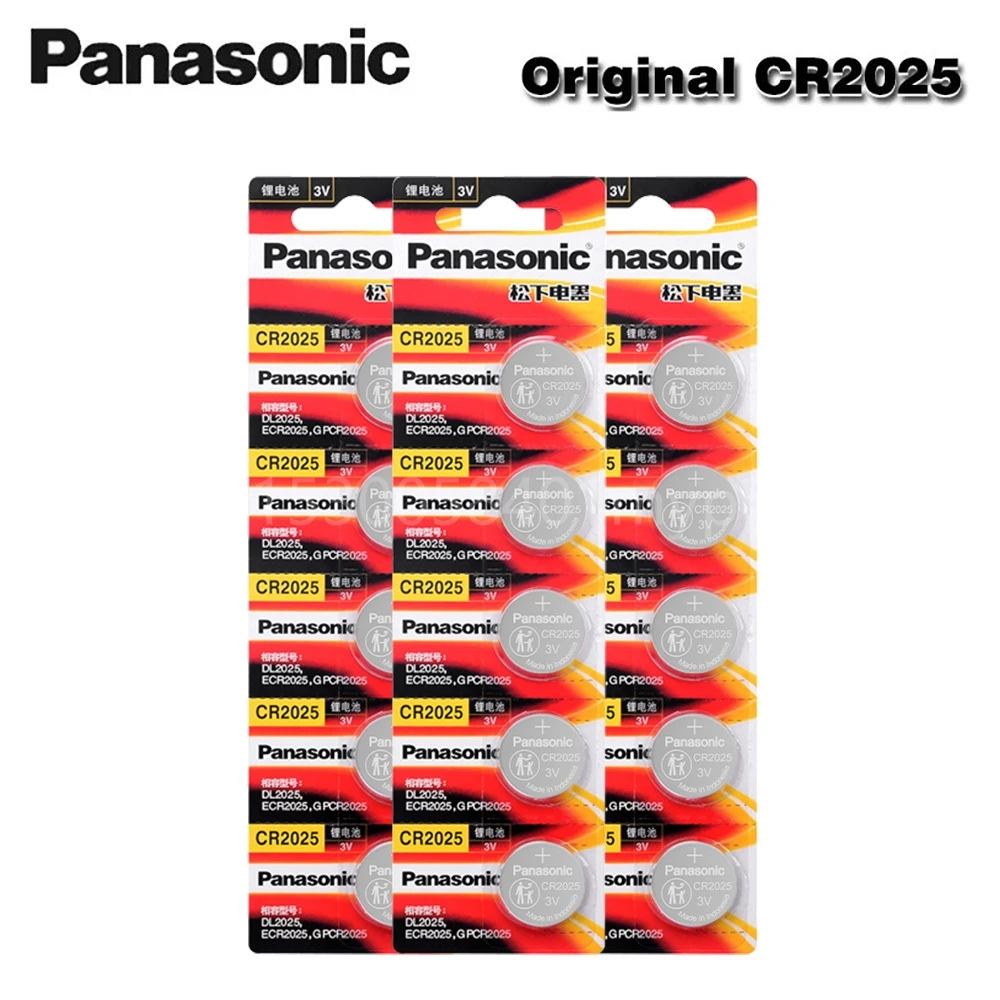 

PANASONIC Cr2025 Original Brand New Battery for 3v Button Cell Coin Batteries for Watch Computer Cr 2025 for Toys