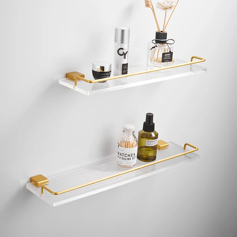 

Bathroom Shelf With Towel Bar Brush Gold Bathroom Shower Shampoo Soap Cosmetic Shelf Storage Organizer Rack Holder Bath Hardware