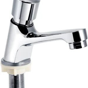 delay faucet bathroom push tap faucet plated chrome self closing water saving delay sink tap for public kitchen bathroom free global shipping