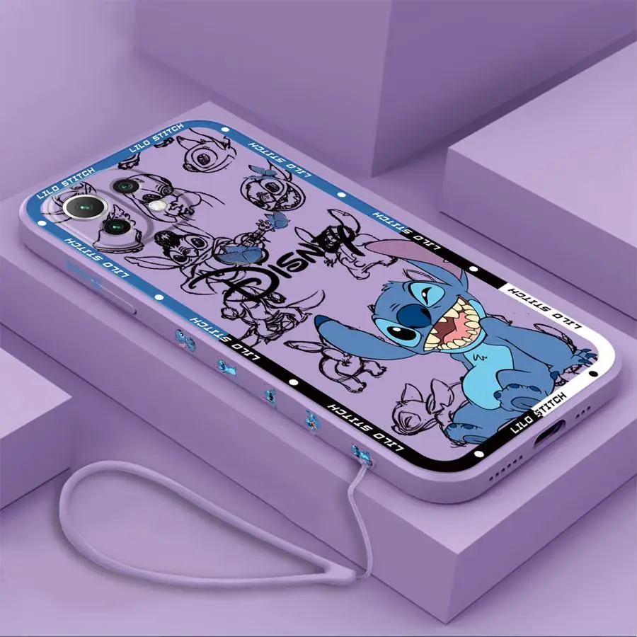 Disney Super Cute Stitch Phone Case for Xiaomi Mi 11 Lite12T 10T 11T Pro 13 pro Poco X3 F4 F5 X4 X5 nfc Soft TPU