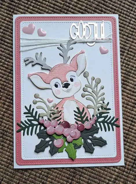 Барабанные сердечки лошадь музыка Рождественская лиса металлические штампы