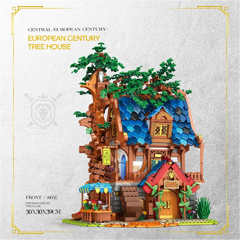 

66008 строительные блоки MOC Tree House, совместимые с 21325, 21318, развивающая игрушка-пазл, подарок для детей на день рождения