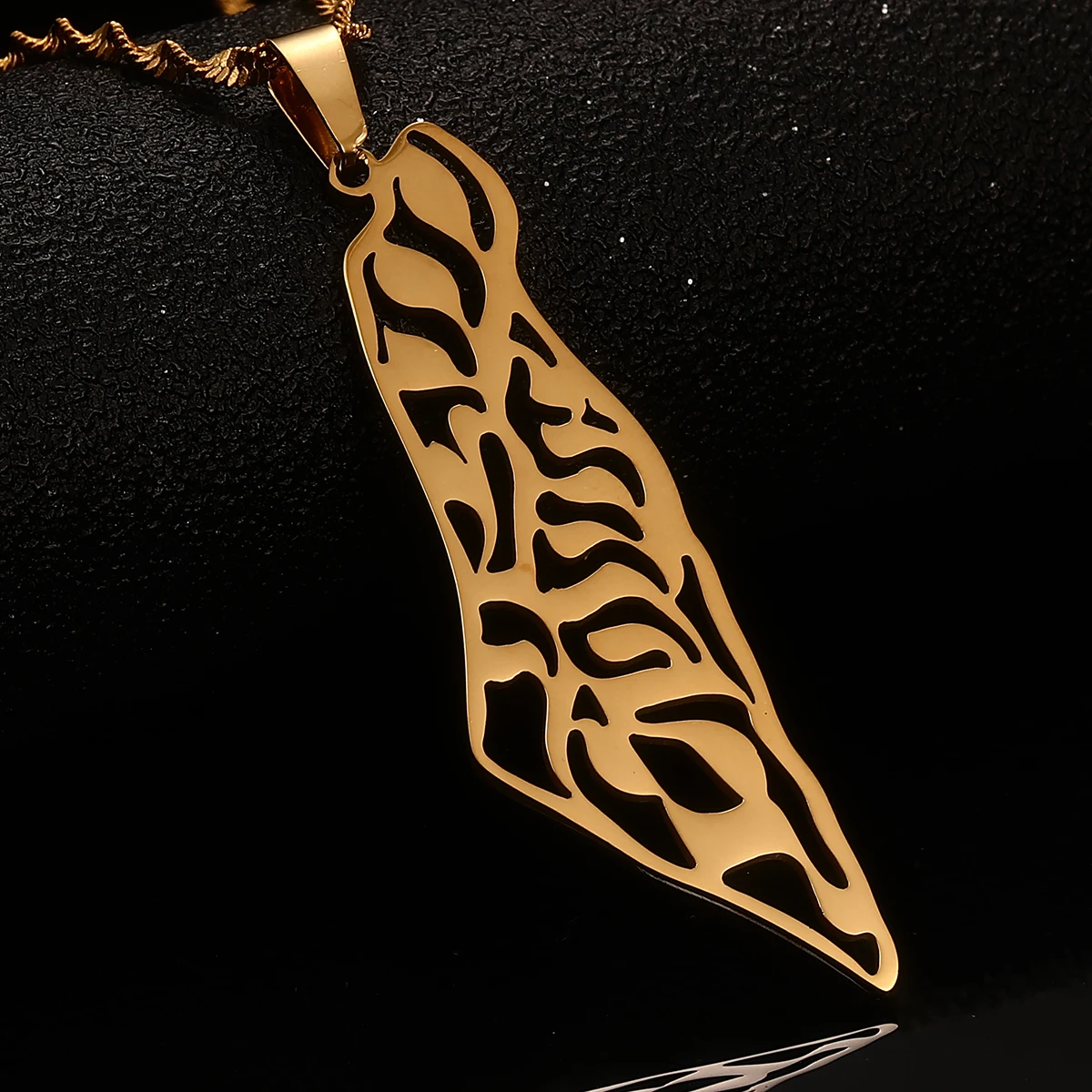 Ожерелья с подвеской в виде карты Палестины женские подарки из Израиля Арабская фотография