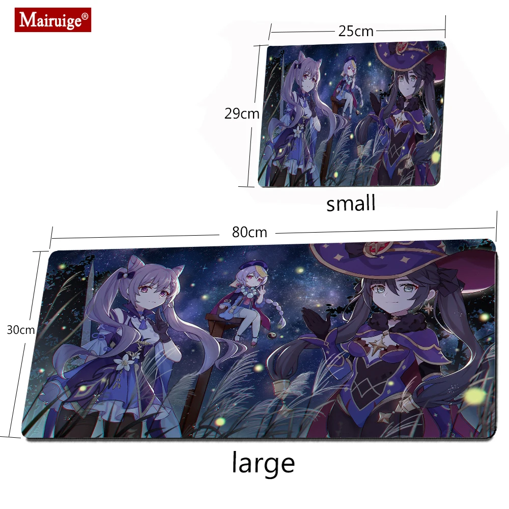 

Keqing Large Mouse Pad Genshin Impact Kawaii Gaming Accessories Computer Keyboard Gamer Desk Mat Alfombrilla Xxl LOL Mousepad