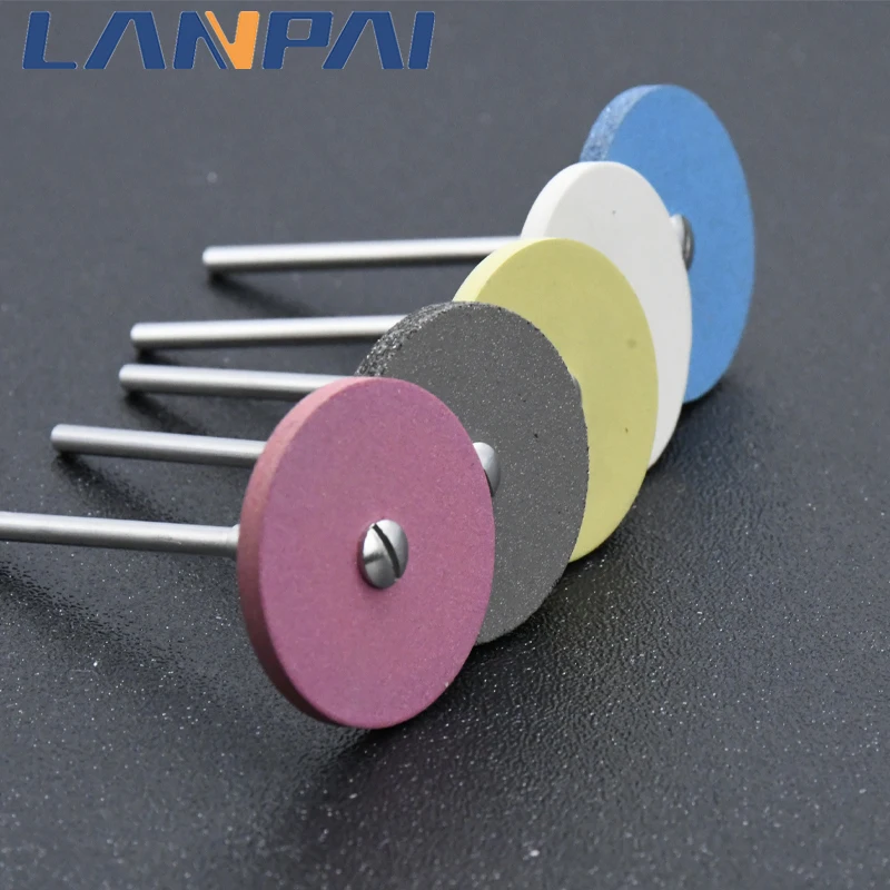 Lanpai Dental Rubber Diamond For Zirconia Glassware Ceramics Polisher  Burs Laboratory Dentist Instruments Tooth Polishing Wheel