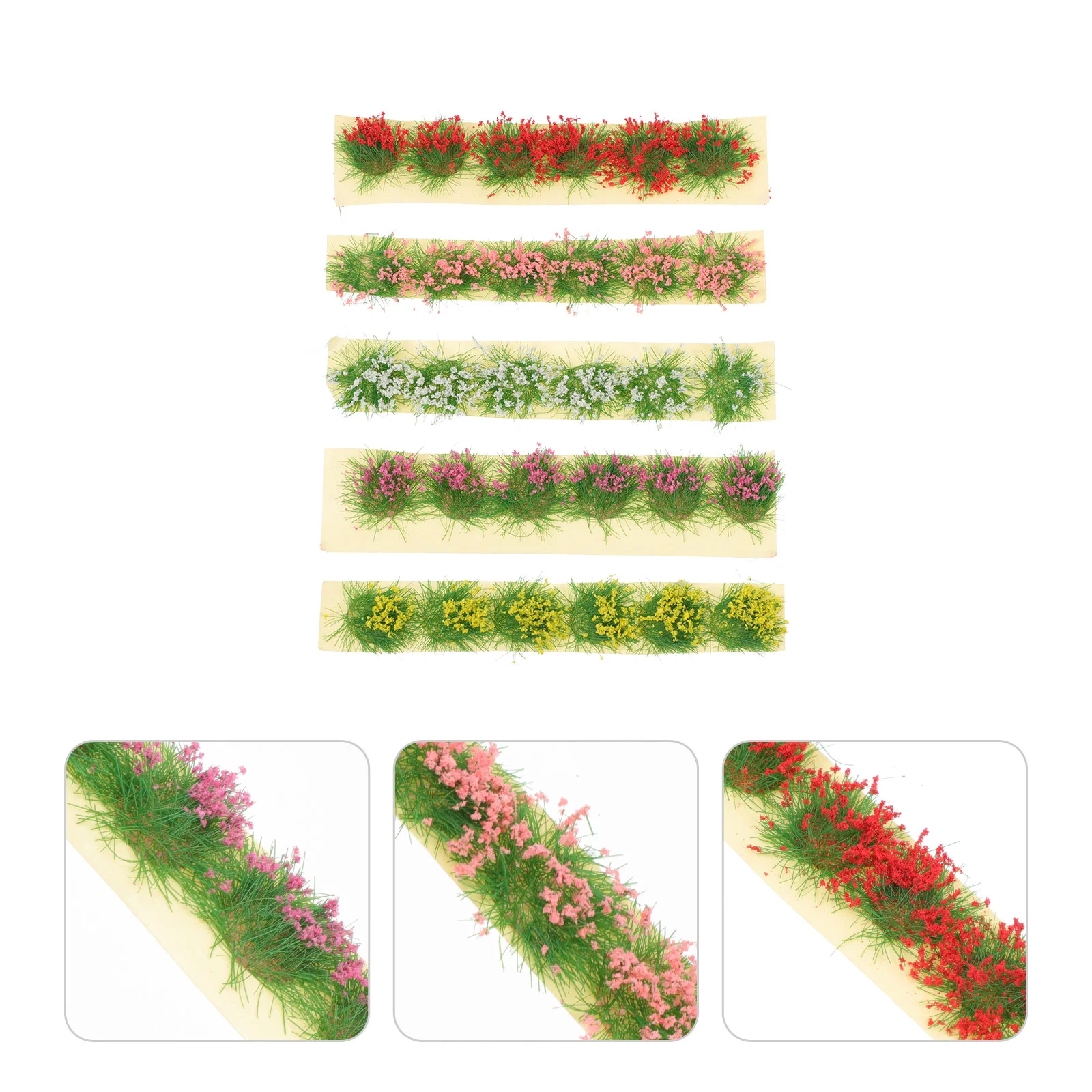 

Flower Clustertufts Model Static Miniature Tuft Scenery Diorama Mini Decor Sand Bushy Table Terrain Artificial Fake Kit Railway