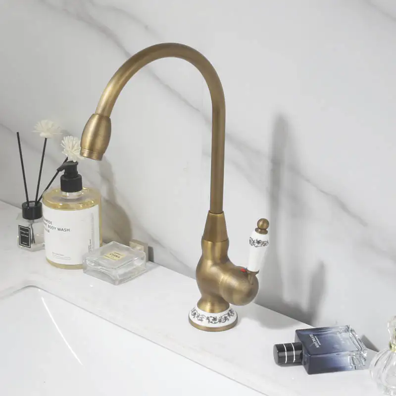 Кухонный смеситель с одной ручкой и высокой дугой кран из нержавеющей стали