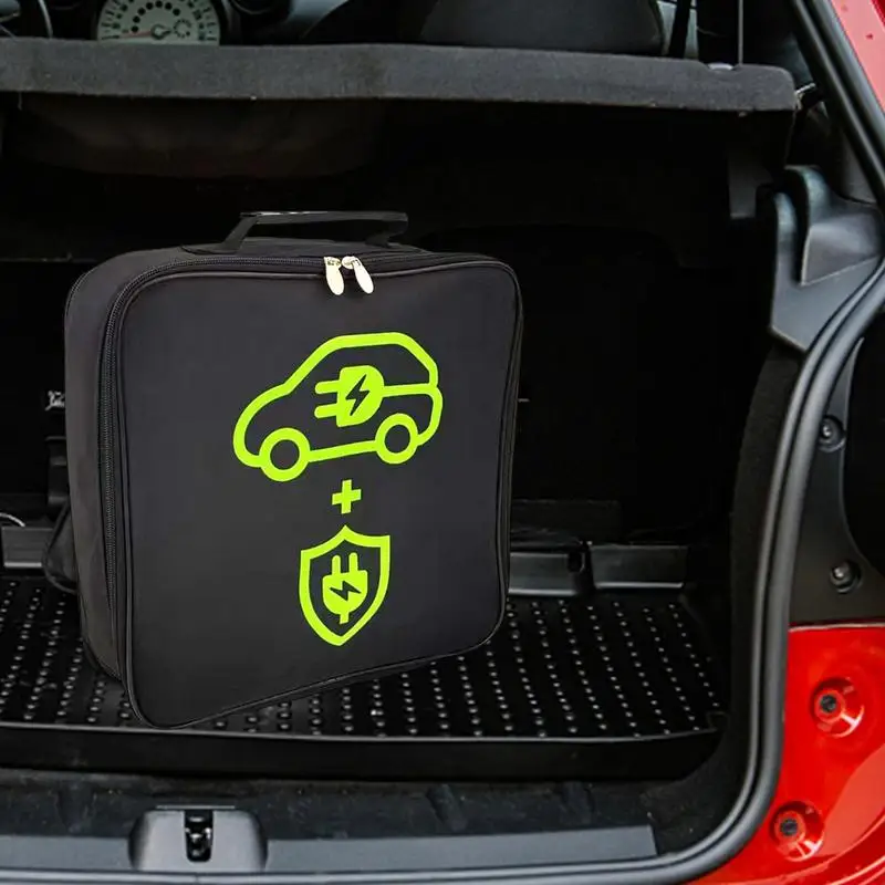 

Сумка для хранения автомобильного зарядного кабеля, водонепроницаемый дорожный органайзер для шнура, автомобильный двухслойный Портативный чехол для зарядных устройств и кабелей