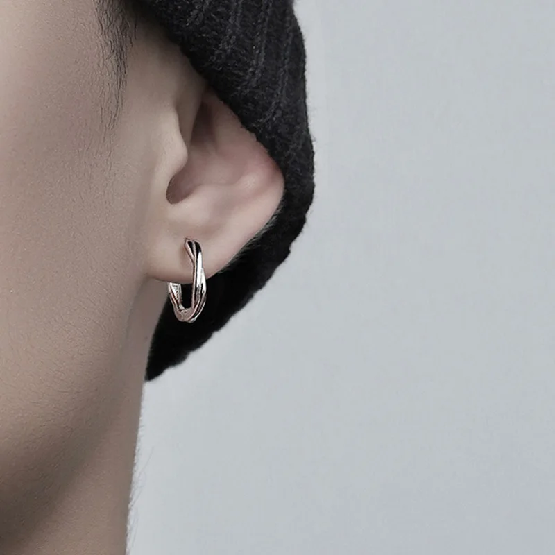 

European&American Hip Hop Trend Single Earrings Personality Fashion Earrings for Men Jewelry Accessories Wedding Gifts