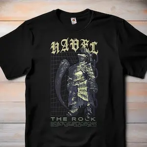 Havel the Rock — Dark Souls классическая футболка для видеоигр геймера в стиле ретро