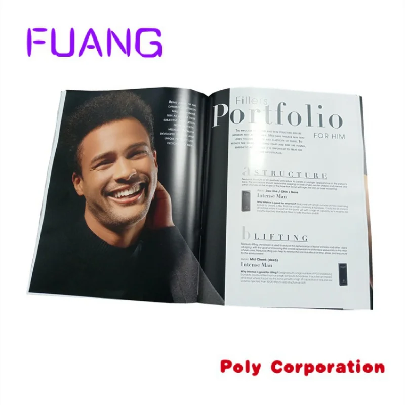 Professional Custom Full Color Fashion Magazine Book Brochure Printing