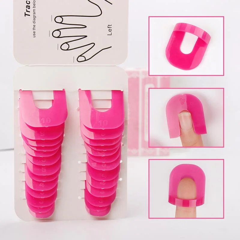 Гель-лак для ногтей защитный экран 26 шт./компл. G изогнутые зажимы лак на палец