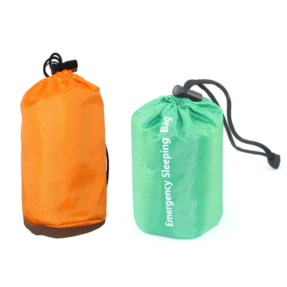 

Outdoor Emergency Thermal Waterproof Sleeping Bag Camping Survival Bivvy Sack First Aid Blanket Keep Warm Moisture-proof Mats
