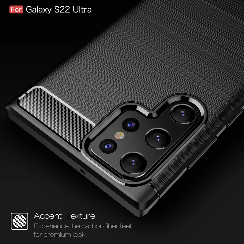 For Cover Samsung Galaxy S22 Ultra Case For Samsung S22 Ultra Plus Coque Bumper Shockproof TPU Case For Samsung S22 Ultra Fundas