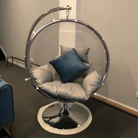 zq bubble hanging chair cradle hemisphere acrylic basket swing hanging ball nordic