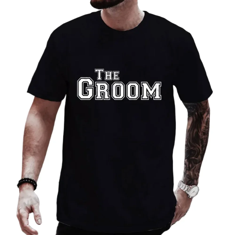 Односпальный стиль блузки для мальчишника мужчин футболки жениха помолвки