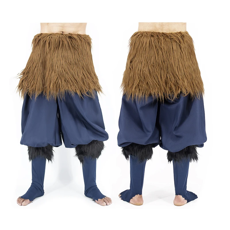 

Pig Silicone Mask Demon Slayer Anime Kimetsu no Yaiba Hashibira Inosuke Cosplay Costume Black Socks Sandals
