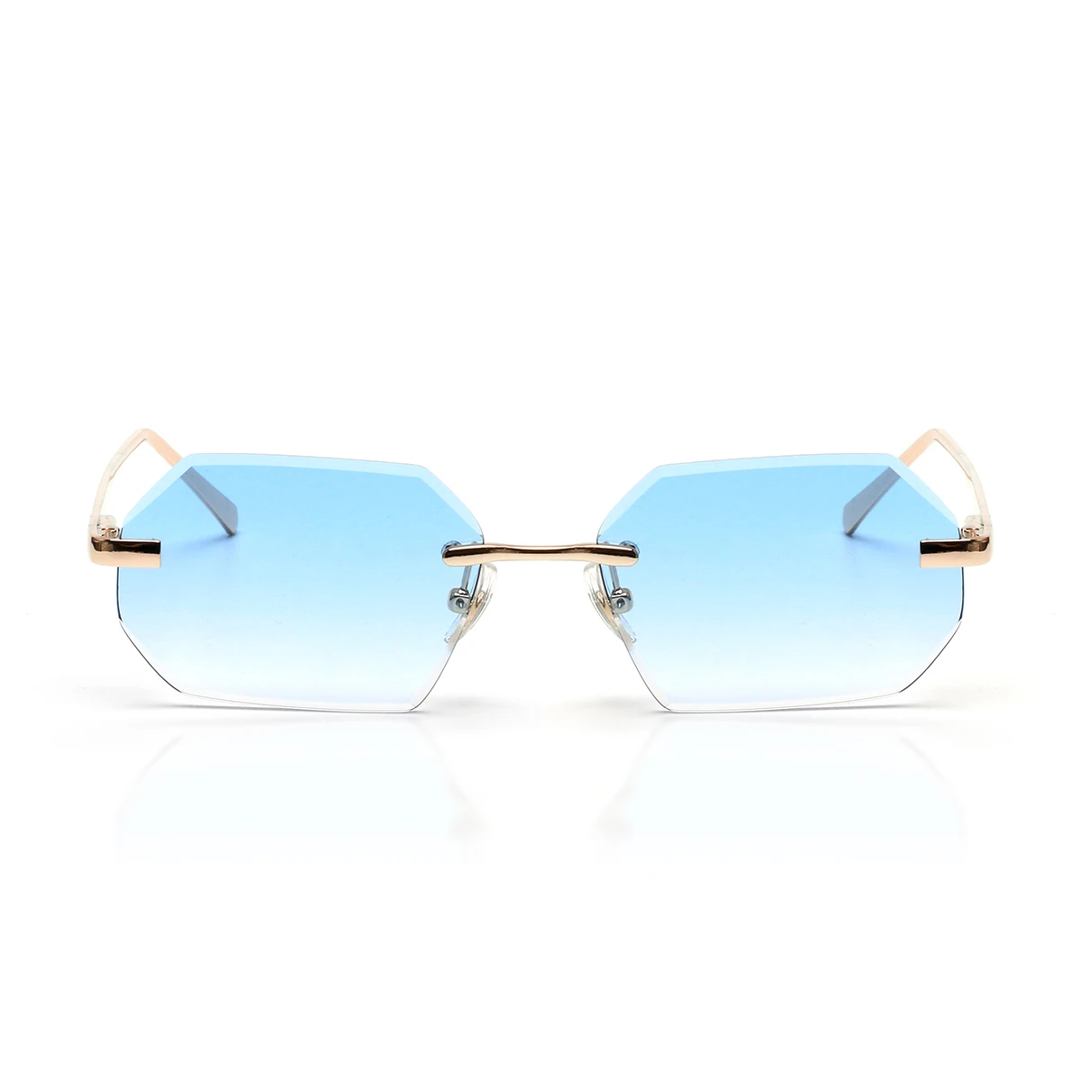 Мужские солнцезащитные очки без оправы Ruiao брендовые дизайнерские модные с