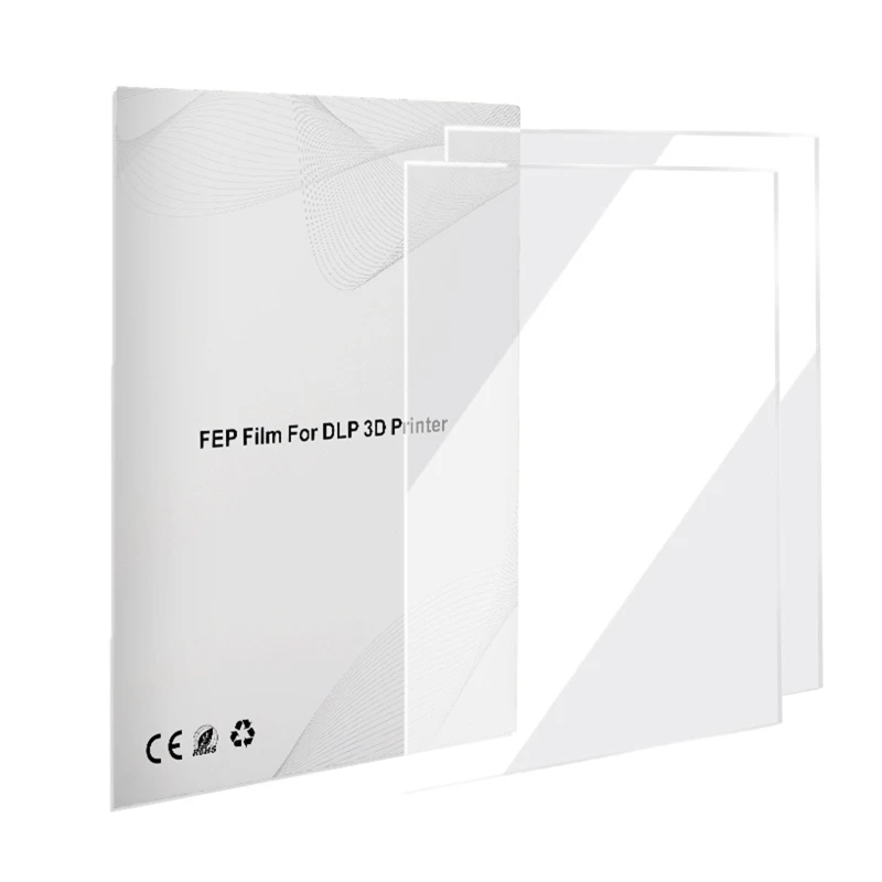 

2 Pack FEP Release Film 200 x 140mm SLA/LCD FEP Film Sheet for Resin 3D Printers, Thickness 0.1mm