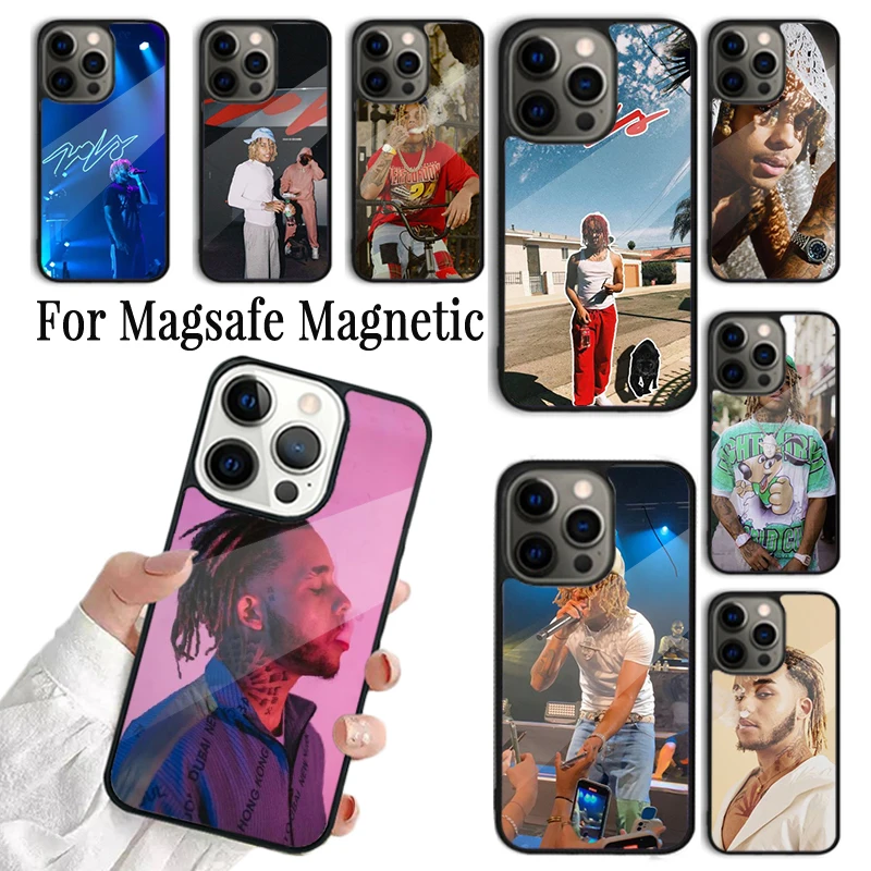 Чехол для Телефона iPhone 16 15 14 13 12 Mini 11 Pro Max Plus Magsafe Магнитный чехол беспроводной