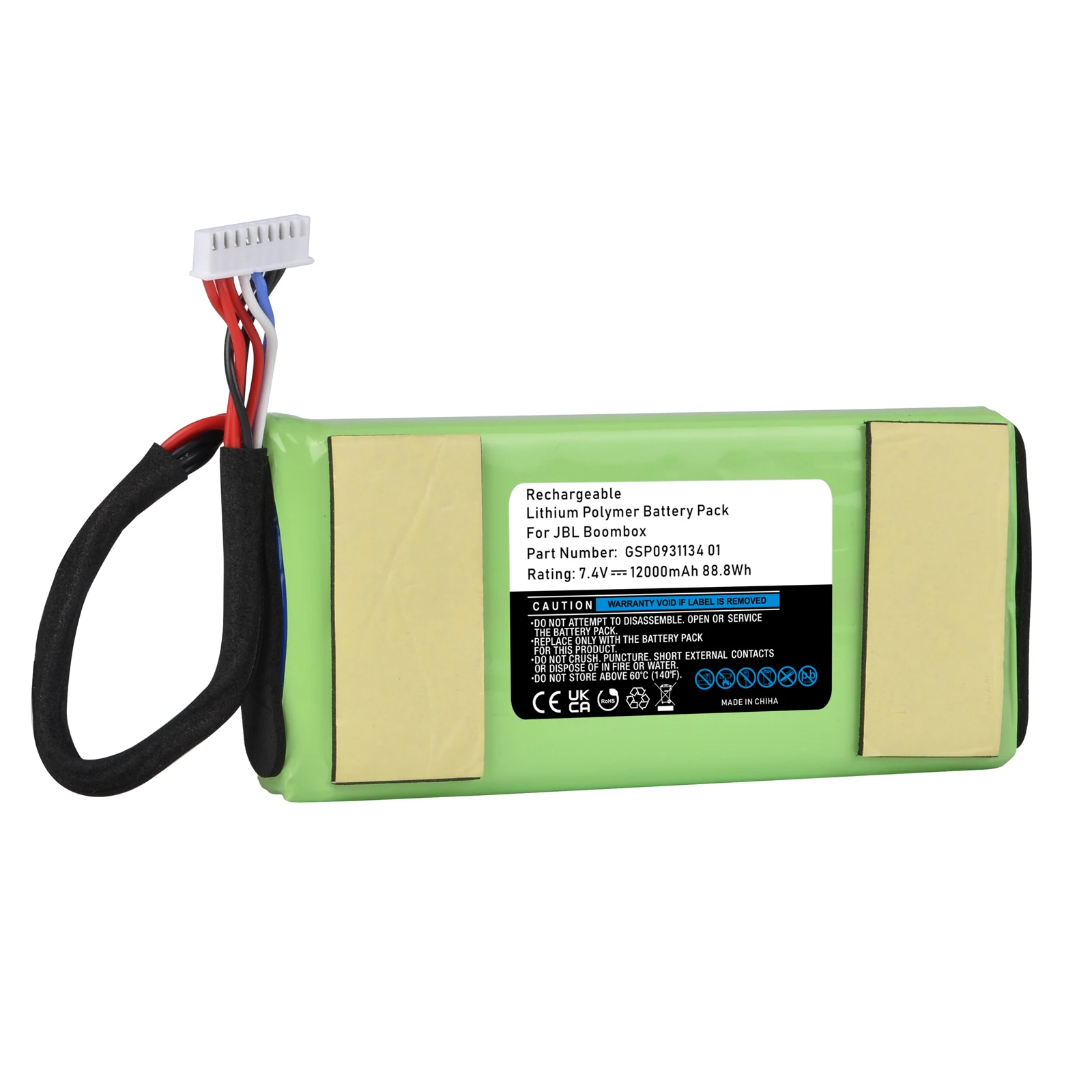 ГСП 0931134 01 Сменный аккумулятор динамика для JBL Boombox Bluetooth Wireless (7 4 В 12000 мАч)