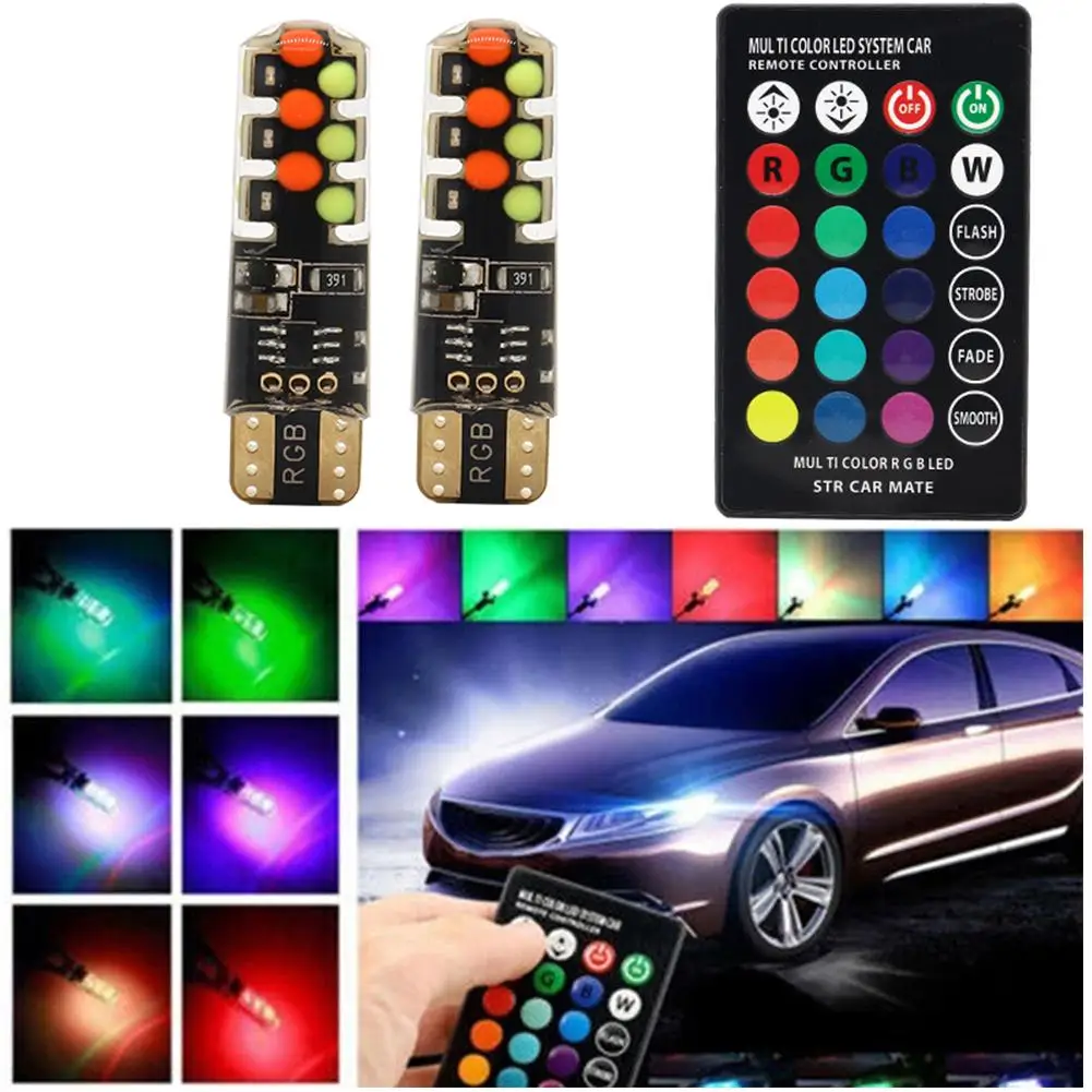 

Светодиодный Rgb-лампа T10 с дистанционным управлением, 12 В
