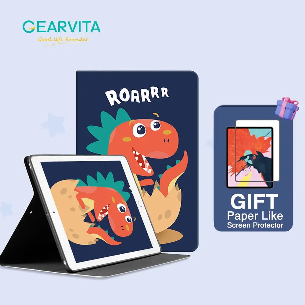 

GEARVITA For Xiaomi Mi Pad 5 Cartoon 5 Pro Case Smart Cover Silicone MiPad 2021 Tablet 11 Inch Auto Wake up and Sleep Leather