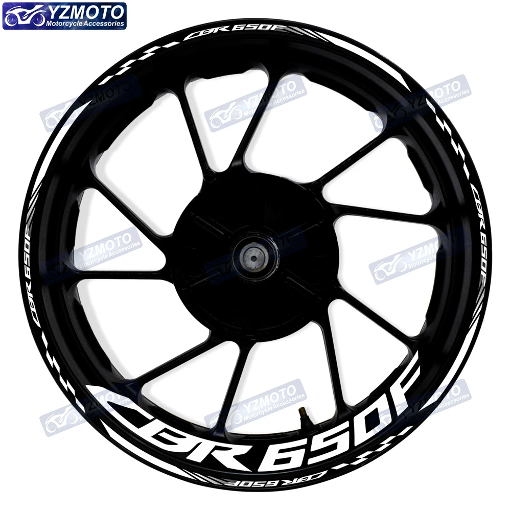 Для мотоцикла HONDA CBR650F CBR 650F 17-дюймовые передние и задние зеркальные водонепроницаемые наклейки с ободом