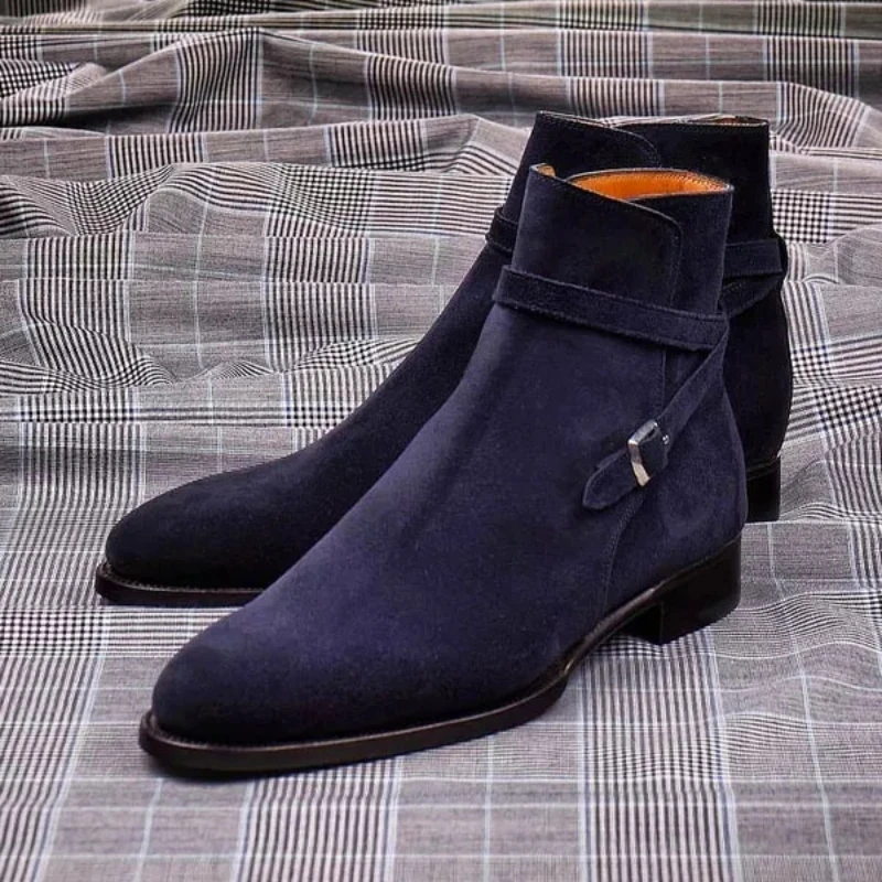 Осенне-зимние мужские модные однотонные классические удобные ботинки челси с