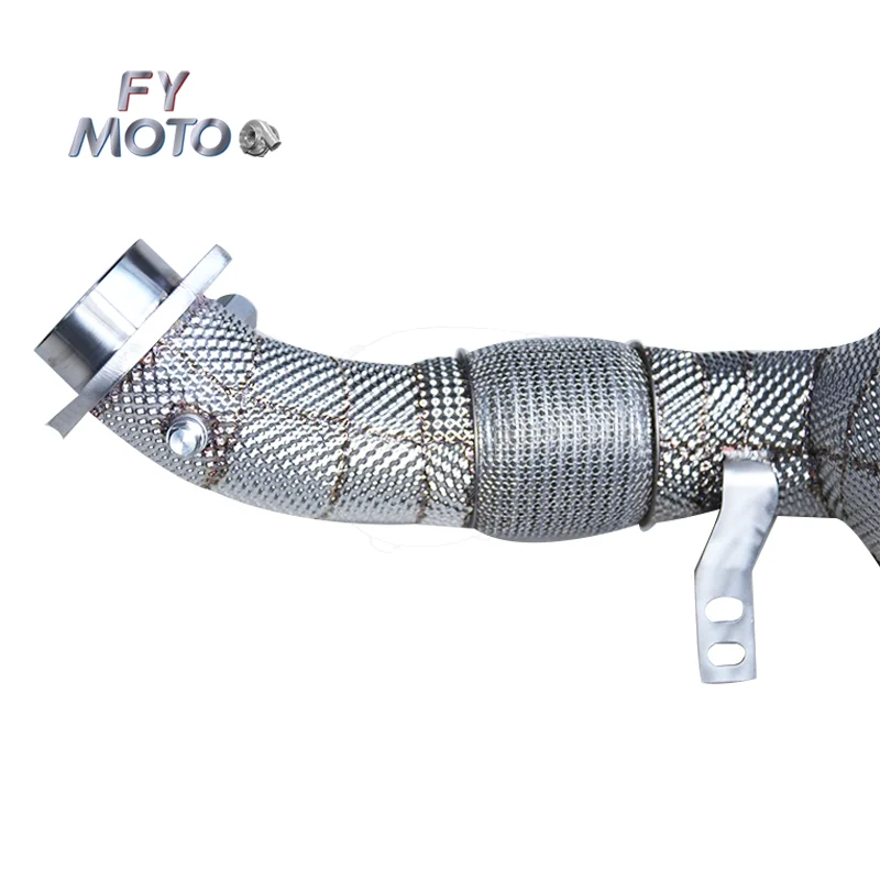 Для BMW M850I G14 G15 G16 M550i G30 M650I 750I G11 G12 N63 22+ выхлопная водосточная труба с теплозащитным