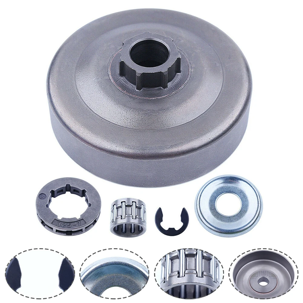 .325 Pitch 7T Clutch Drum Sprocket Rim Washer E-Clip Kit For Stihl 026 MS260 PRO MS270 024 MS240 Chainsaws Garden Tools