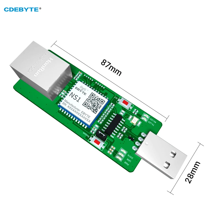 CDEBYTE NS1-TB Test Board ModBus Gateway TCP to RTU Transparent Transmission UDP HTTP MQTT Professional Shield DNS Low Power MCU