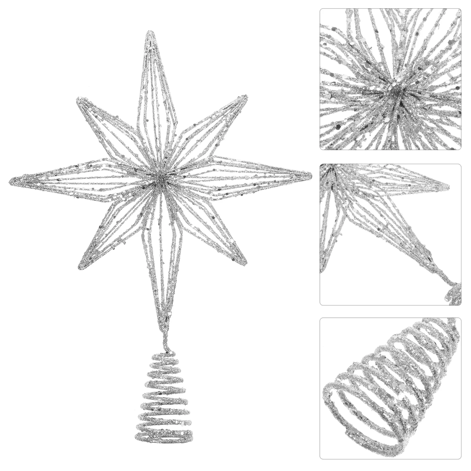 

Accessories Christmas Tree Ornament Xmas Topper Decor Star Decoration Treetop Decorations