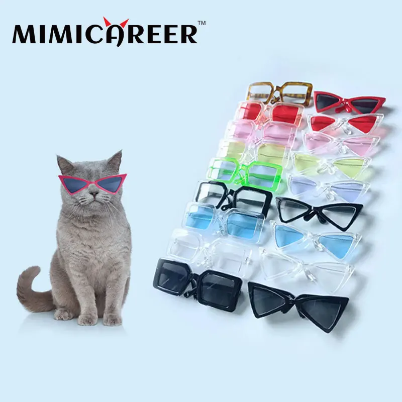 

Cat Glasses Triangle Square Take a Photograph Pet Accessories For Cats Clothing Bathroom Pets Massager Dog Goods Houses Photo