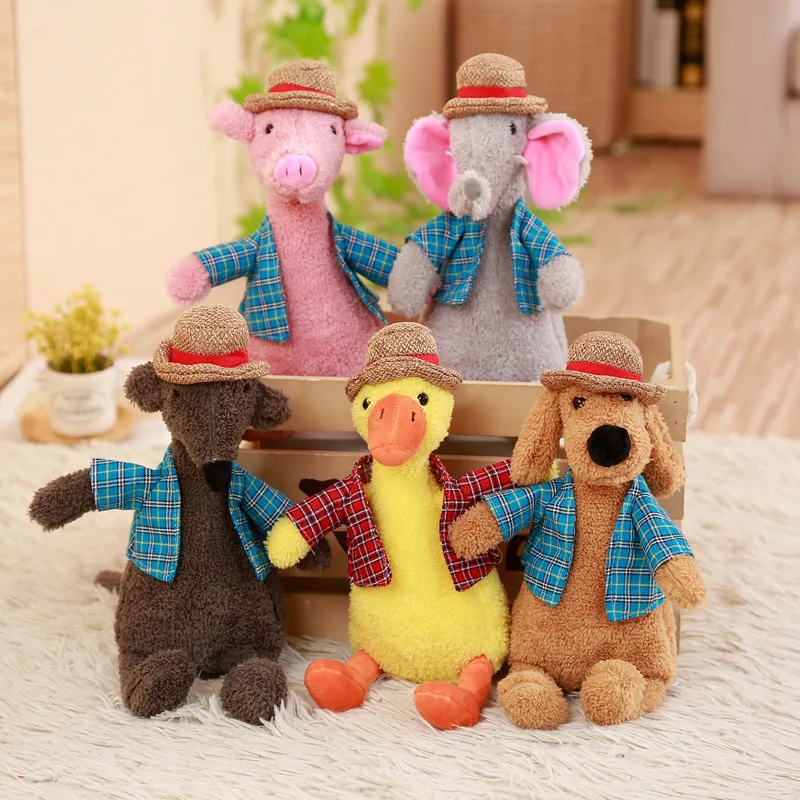 

25CM Cartoon Animal Stuffed Plush Doll Cute Soft Toy Birthday Gift for Girls Child Adult