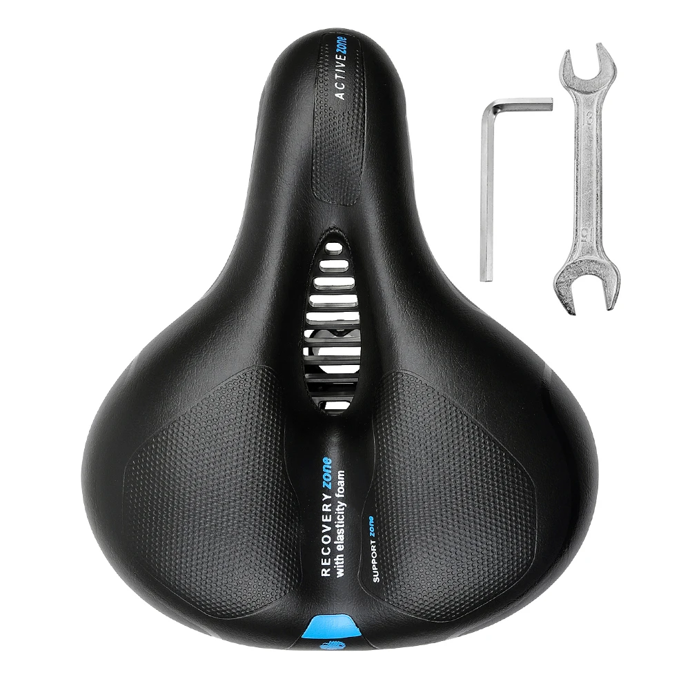 

MTB Bicycle Saddle Seat Big Butt Bicycle Road Cycle Saddle Mountain Bike Gel Seat Shock Absorber Wide Comfortable Accessories