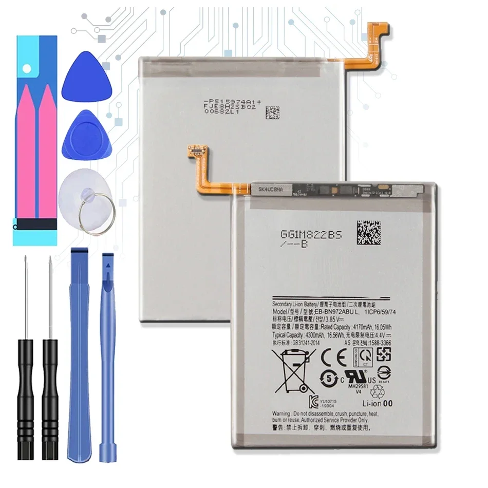 EB-BN972ABU Аккумулятор 4300 мАч для Samsung Galaxy Note 10+ 10 Plus SM-N975F SM-N975DS Аккумуляторы телефонов