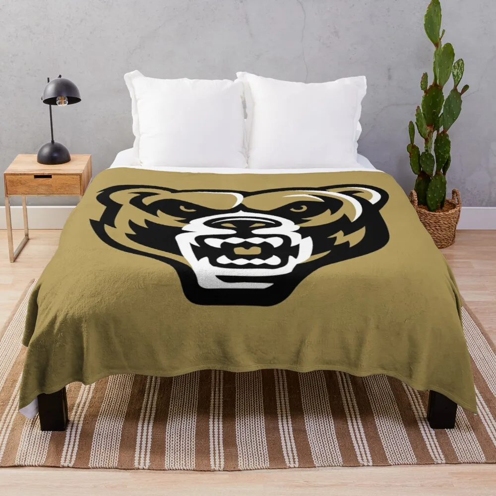 

Oakland Golden Grizzlies Throw Blanket Heavy Blanket Sofa Blanket Furry Blankets