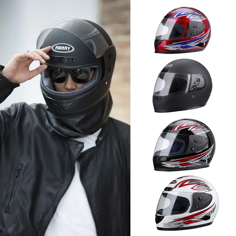

Motorcycle Helmet Winter Warm Anti-fog Full-covering Hard Hat Detachable Scarf Four Seasons Helmet For Motorcycle Drop Shipping